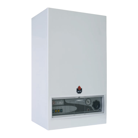 ACV ETech W 9 Installations-, Bedienungs- Und Wartungsanleitung