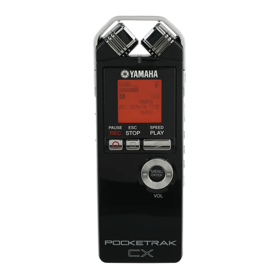 Yamaha POCKETRAK CX Bedienungsanleitung