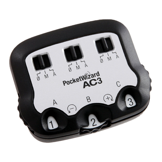 Pocket Wizard AC3 ZoneController Kurzanleitung