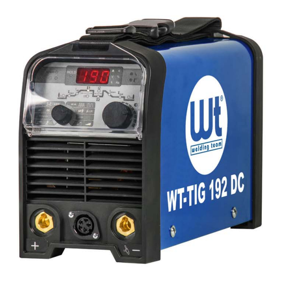 WT -TIG 192 DC Bedienungsanleitung