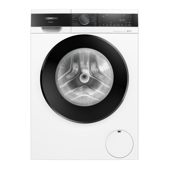 Siemens WG44G100EP Gebrauchs- Und Montageanleitung