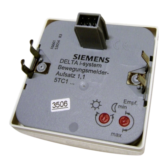 Siemens DELTA i-system Bedien-Und Montageanleitung