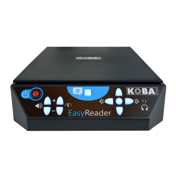 Koba Vision EasyReader Series Gebrauchsanweisung
