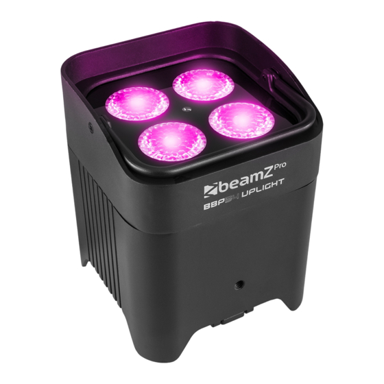 Beamz Pro BBP59 UPLIGHT Bedienungsanleitung