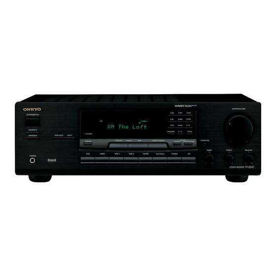 Onkyo TX-8522 Bedienungsanleitung