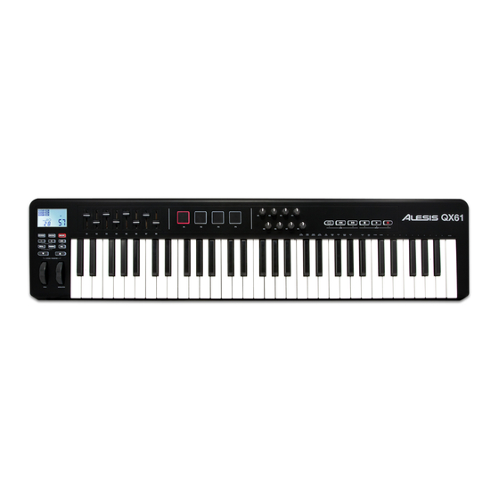 Alesis QX61 Kurzanleitung