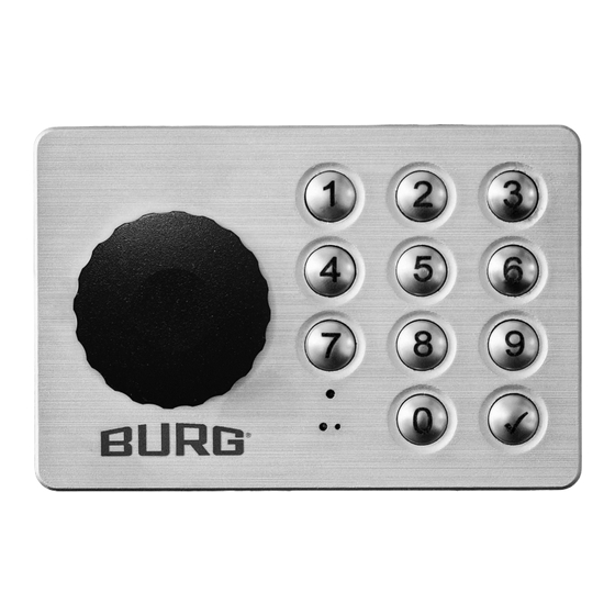 Burg B-Smart-Lock Combipad Bedienungsanleitung