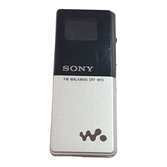 Sony SRF-M10 Handbücher