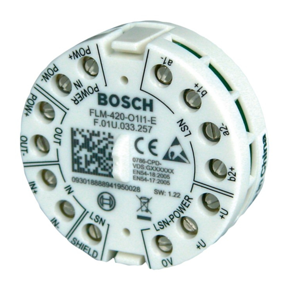 Bosch FLM-420-01I1-E Handbücher