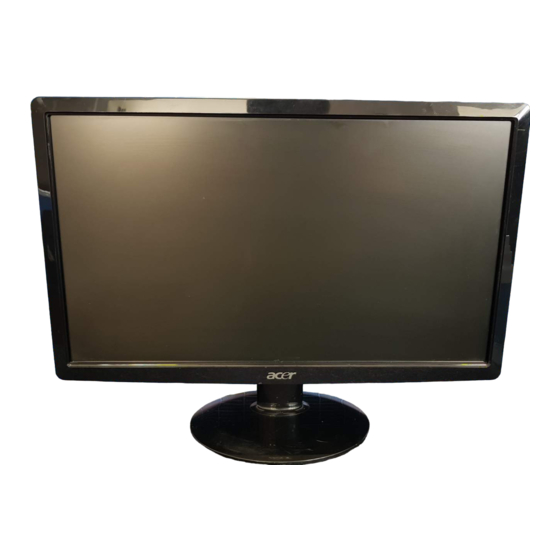 Acer S191HQL Bedienungsanleitung