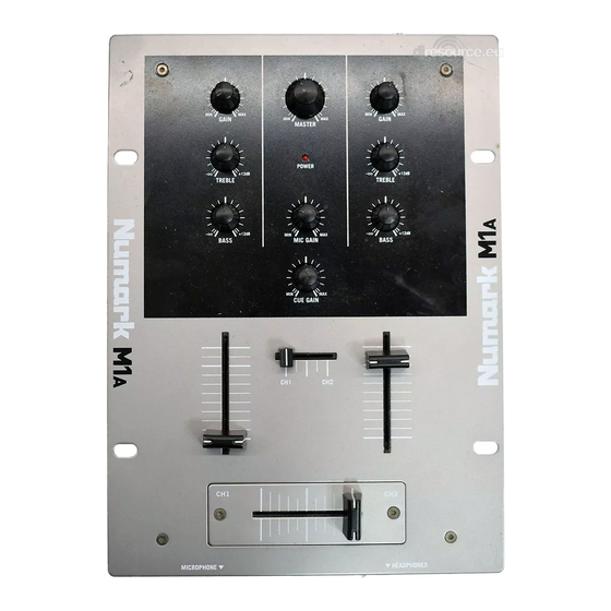 Numark M1A Kurzanleitung