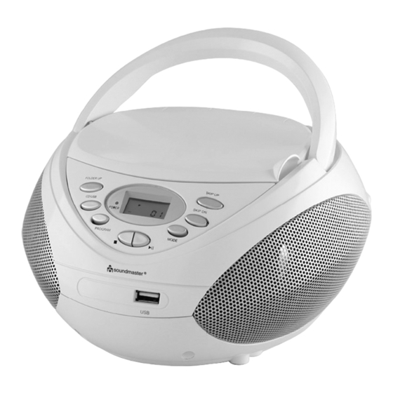 SOUNDMASTER SCD3750DS Gebrauchsanleitung
