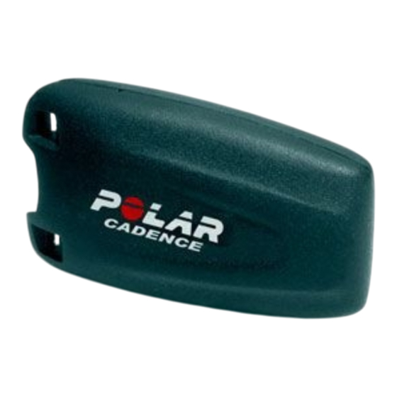 Polar Cadence Sensor Gebrauchsanleitung