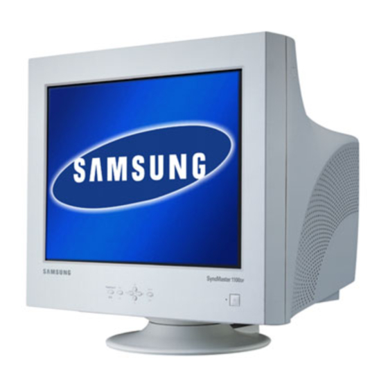 Samsung SyncMaster 1100DF Bedienungsanleitung