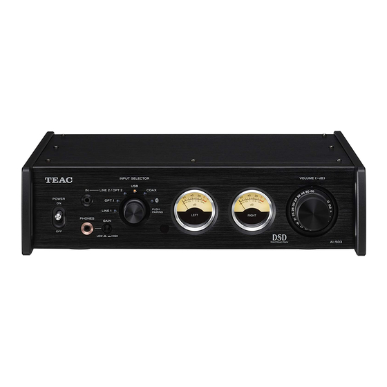 Teac AI-503 Handbücher