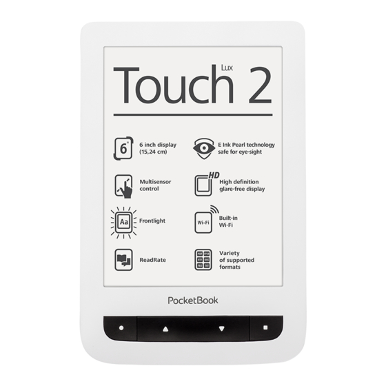 Pocketbook Touch Lux 2 Benutzerhandbuch