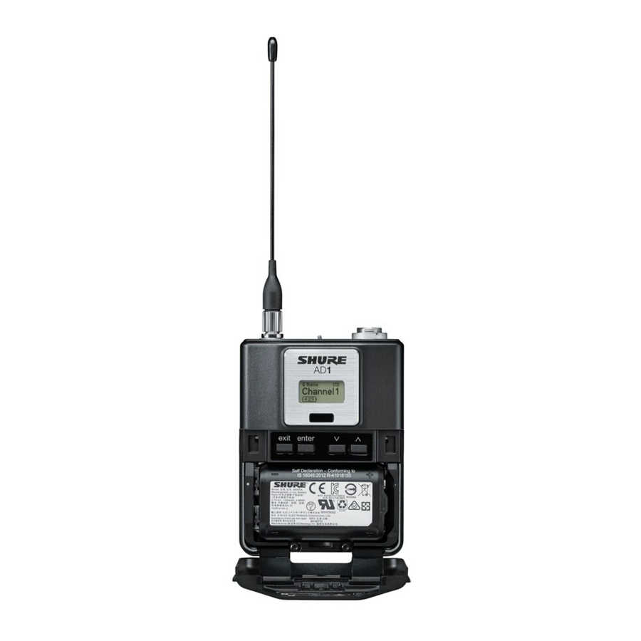 Shure AD1 Bedienungsanleitung