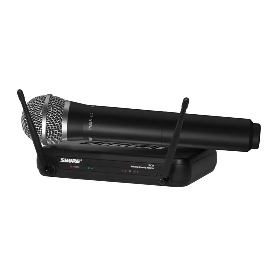 Shure SVX Bedienungsanleitung