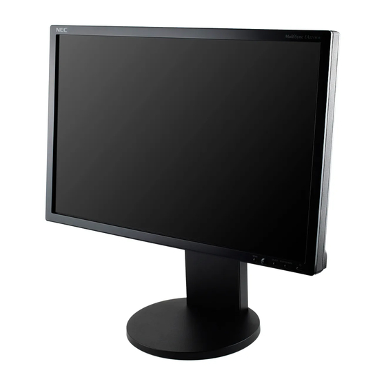 NEC MultiSync EA221WM Bedienerhandbuch