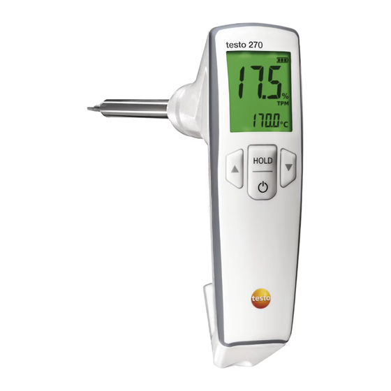 testo 270 Bedienungsanleitung