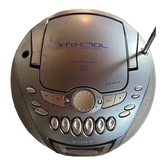 Sony CFD-E70L Bedienungsanleitung