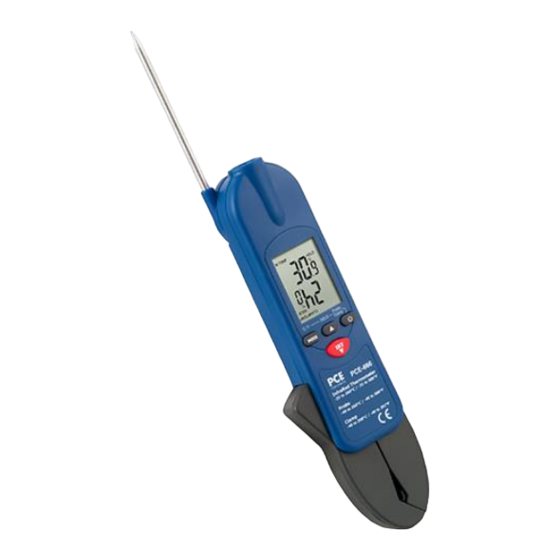 PCE Instruments 666 Bedienungsanleitung