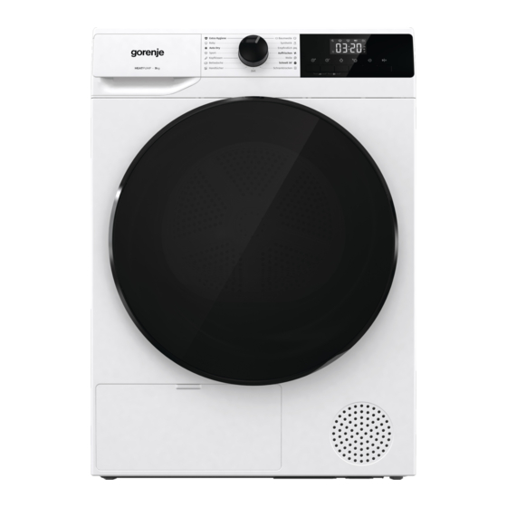 Gorenje DHNA93/DE Benutzerhandbuch