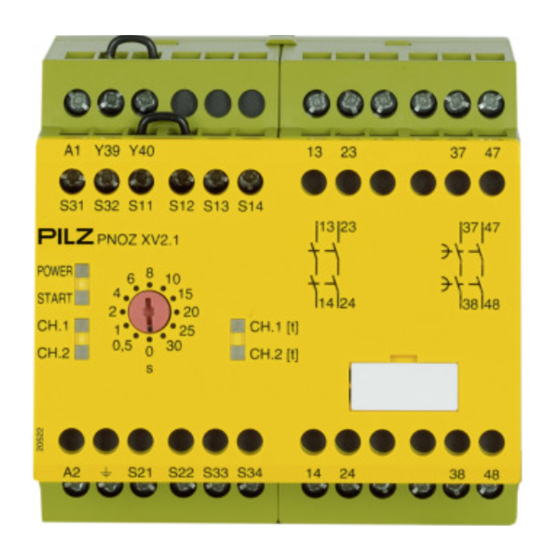 Pilz PNOZ XV2.1 Betriebsanleitung