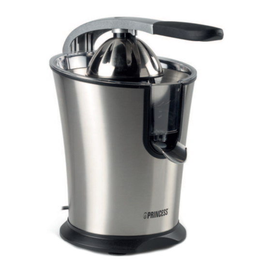 Princess Master Juicer Bedienungsanleitung