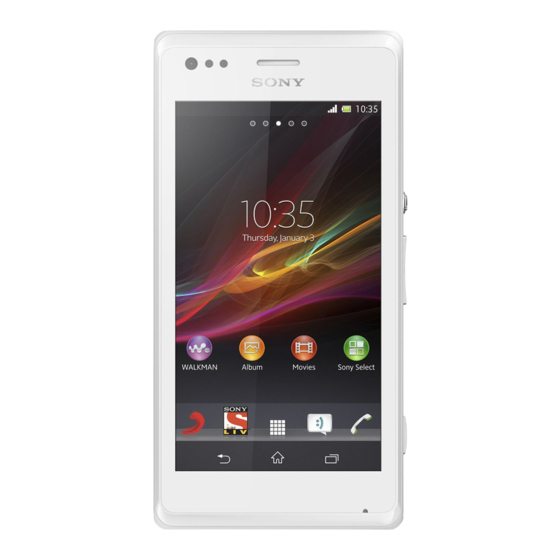 Sony Xperia M Bedienungsanleitung