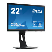 iiyama ProLite E2283HS-B3 Bedienungsanleitung