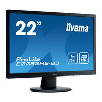 iiyama ProLite E2283HS-B3 Bedienungsanleitung