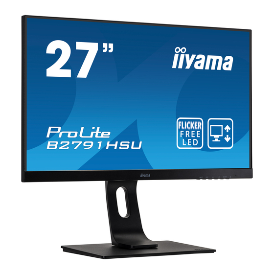 iiyama PROLITE B2791HSU Bedienungsanleitung