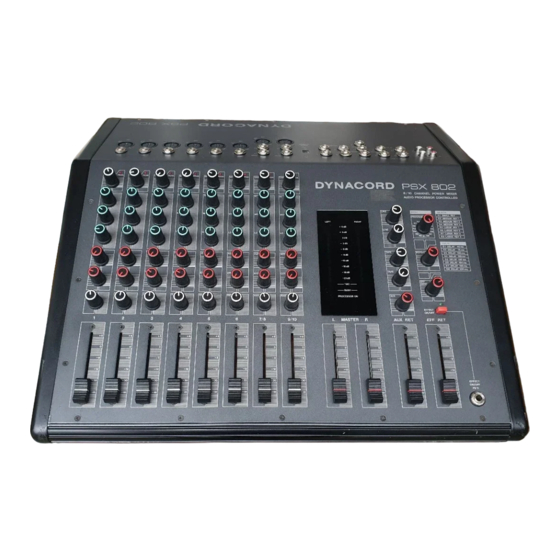 Dynacord PSX 802 Bedienungsanleitung