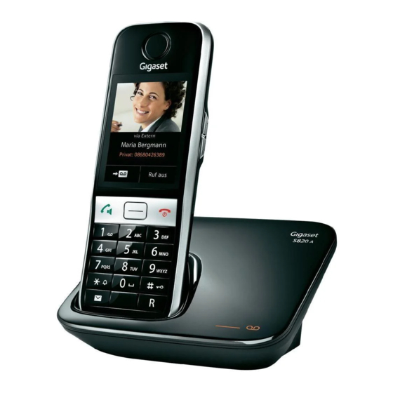 Gigaset S820 Bedienungsanleitung