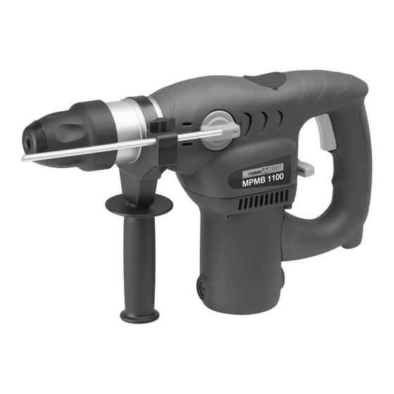 MEISTER CRAFT MPMB 1100 Originalbetriebsanleitung
