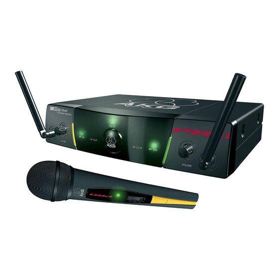 AKG WMS 40 PRO Series Bedienungsanleitung