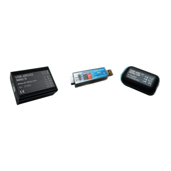 CTI USB-485-Mini/OP Handbuch