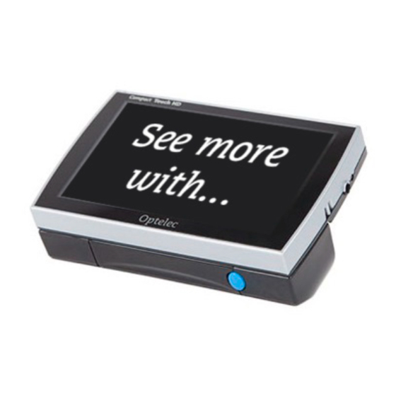 Installation Des Optelec Compact Touch HD Bedienungsanleitung [Seite 131] ManualsLib