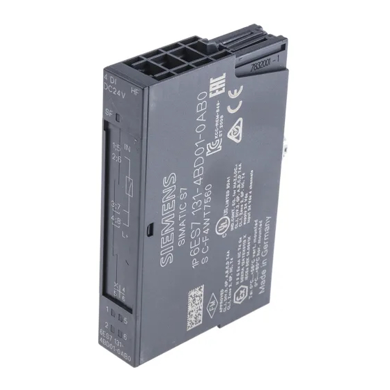 Siemens SIMATIC ET 200S Gerätehandbuch