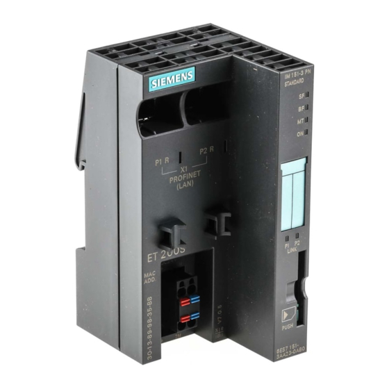 Siemens simatic ET 200S Betriebsanleitung