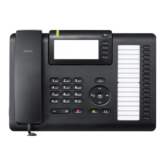 Unify Atos OpenScape Desk Phone CP400T Installations- Und Kurzanleitung