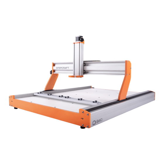 STEPCRAFT D-Serie Betriebsanleitung