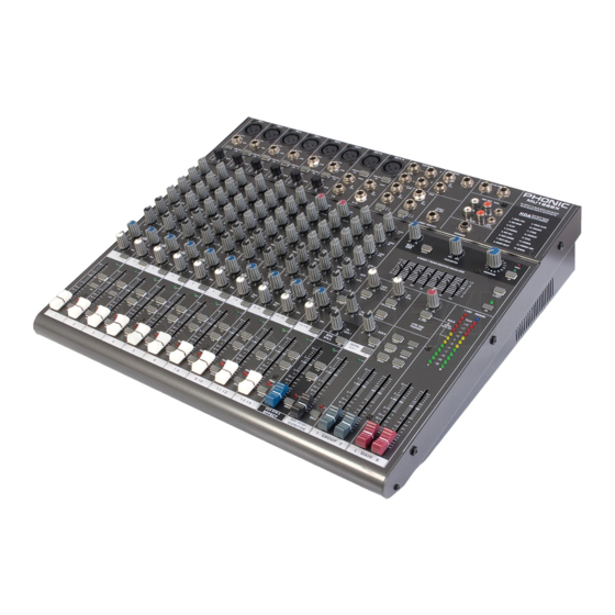 Phonic MU1722X Bedienungsanleitung