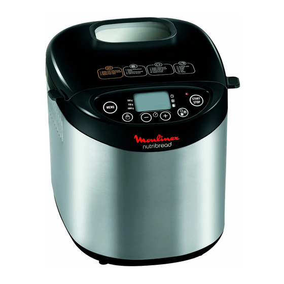 Moulinex nutribread Gebrauchsanleitung