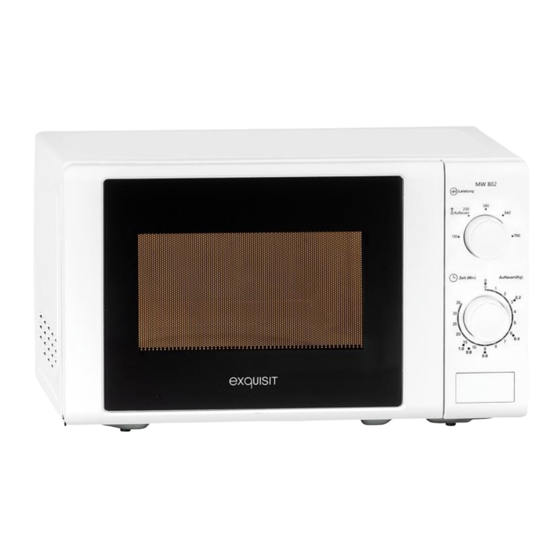exquisit MW 802 Gebrauchs- Und Montageanweisung