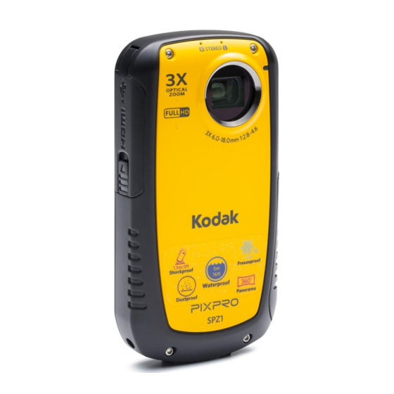 Kodak pixpro spz1 Bedienungsanleitung