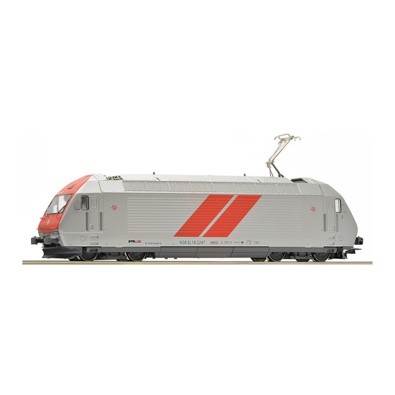 roco Elektrolokomotive El 18 NSB Bedienungsanleitung