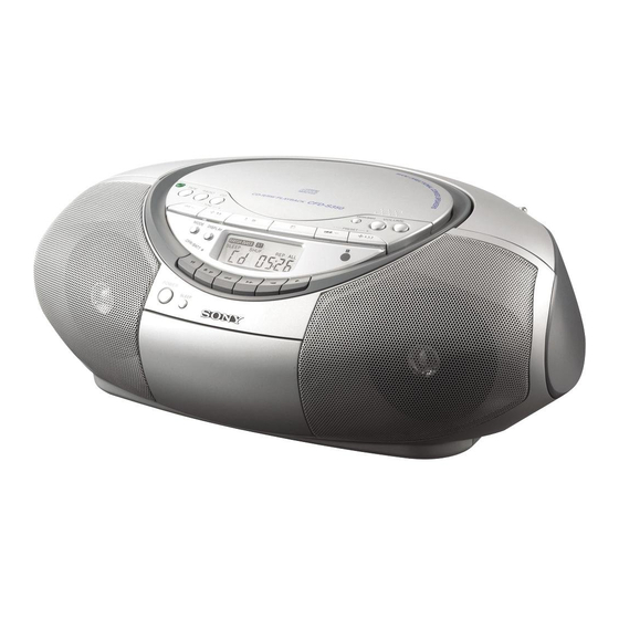 Sony CFD-S350L Bedienungsanleitung