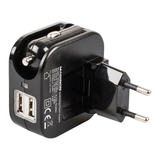 Maginon USB oplader set Gebrauchsanweisung